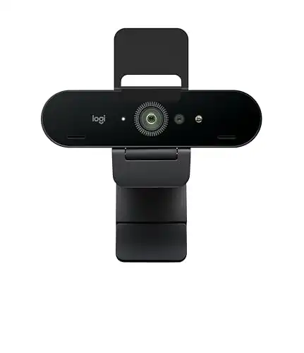 Logitech Brio PRO X 4K Webcam, Ultra 4K HD Video Calling, Noise-Canceling mic, HD Auto Light Correction, Adjustable Field of View, Microsoft Teams, Zoom, Google Voice, PC/Mac/Laptop/MacBook/Tablet