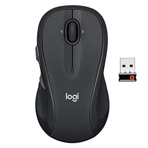 Logitech M510 Wireless Computer Mouse for PC with USB Unifying Receiver Graphite