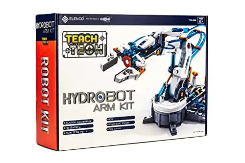 Teach Tech Hydrobot Arm Kit , Hydraulic Kit, STEM Building Toy for Kids 12+