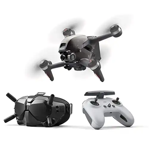 DJI FPV Combo (Goggles V2), First-Person View Drone with 4K Camera, S Flight Mode, Super-Wide 150 FOV, HD Low-Latency Transmission, FAA Remote ID Compliant