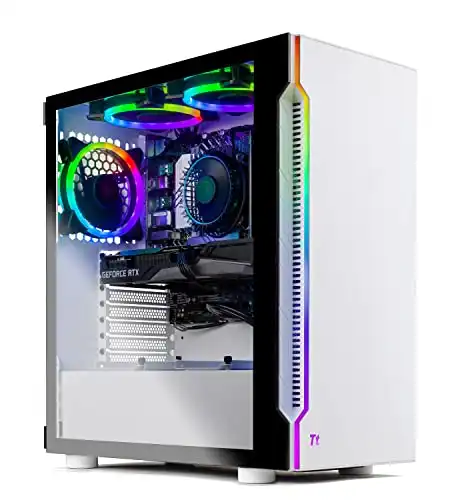 Skytech Gaming Skytech Archangel Gaming PC Desktop Intel Core i5 12400F 2.5 GHz, RTX 3060, 1TB NVME SSD, 16G DDR4 3200, 600W Gold PSU, AC Wi-Fi, Windows 11 Home 64-bit