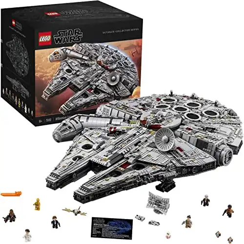 LEGO Star Wars Ultimate Millennium Falcon 75192 Expert Building Set and Starship Model Kit, Movie Collectible, Featuring Classic Figures and Han Solo s Iconic Ship, Best Gift for Adults