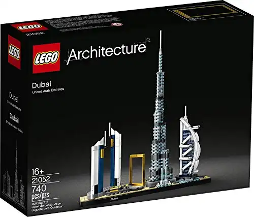 LEGO Architecture Skylines: Dubai 21052 Building Kit, Collectible Architecture Building Set for Adults (740 Pieces)