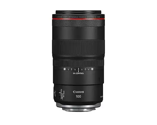 Canon RF100mm F2.8 L Macro is USM Lens, Medium Telephoto Lens, Macro Lens, Compatible with EOS R Series Mirrorless Cameras, Black