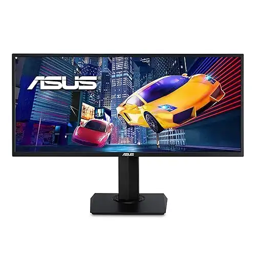 ASUS VP348QGL 34 Ultra-Wide Freesync HDR Gaming Monitor 75Hz 1440P Eye Care DisplayPort HDMI,Black