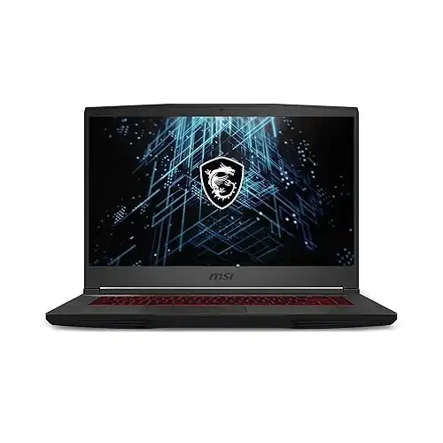 MSI GF65 Gaming Laptop: 15.6 144Hz FHD 1080p, Intel Core i7-10750H 6 Core, NVIDIA GeForce RTX 3060, 16GB, 512GB NVMe SSD, WiFi 6, Red Keyboard, Win 10, Black (10UE-047)